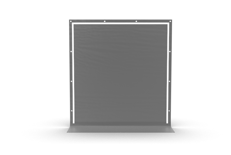 Seitenwand 2x2 Lagerzelt voll grau Ersatz PVC Zubehör Lagerhalle 4x6 NEU Zelt